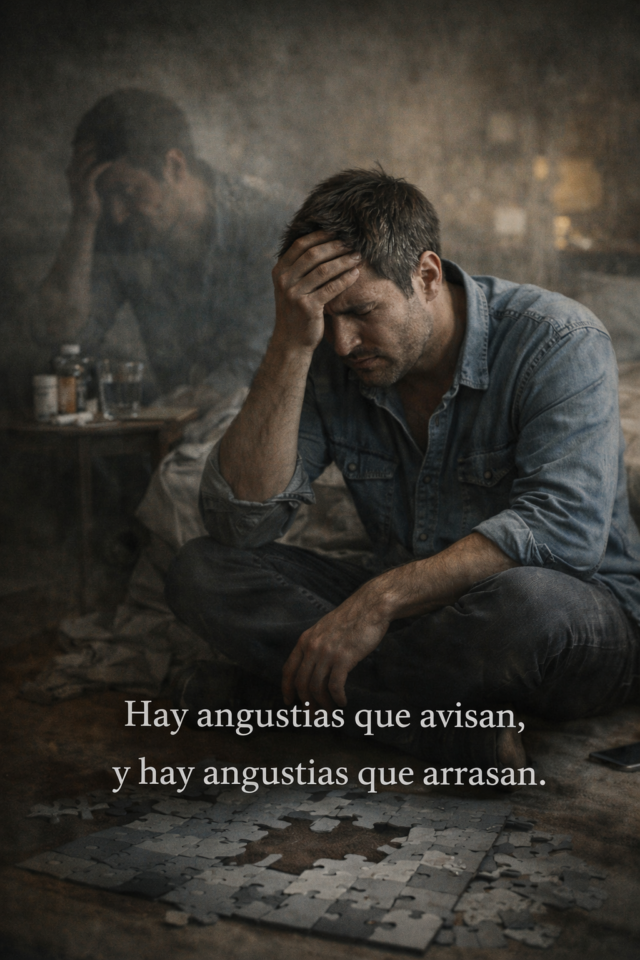 Hay angustias que avisan, y hay angustias que arrasan.