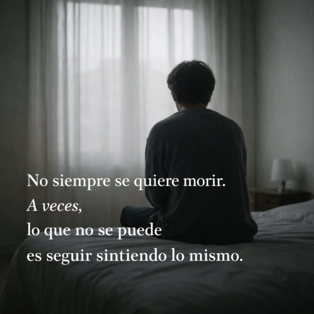 Por qué a veces alguien piensa en desaparecer