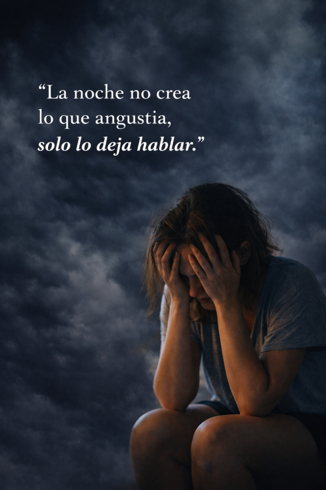 Por qué me angustio de noche