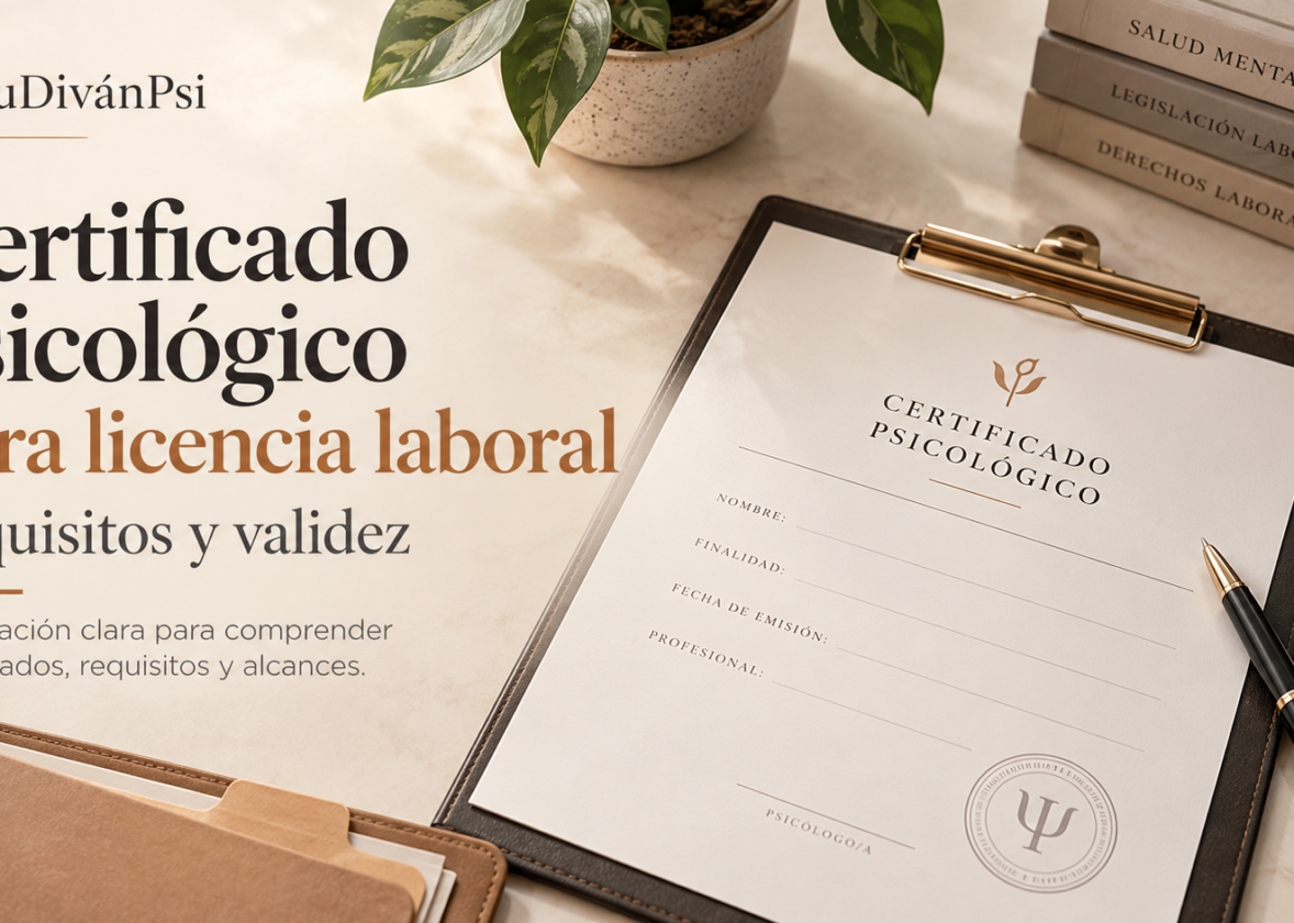 Certificado psicológico para licencia laboral: requisitos y validez