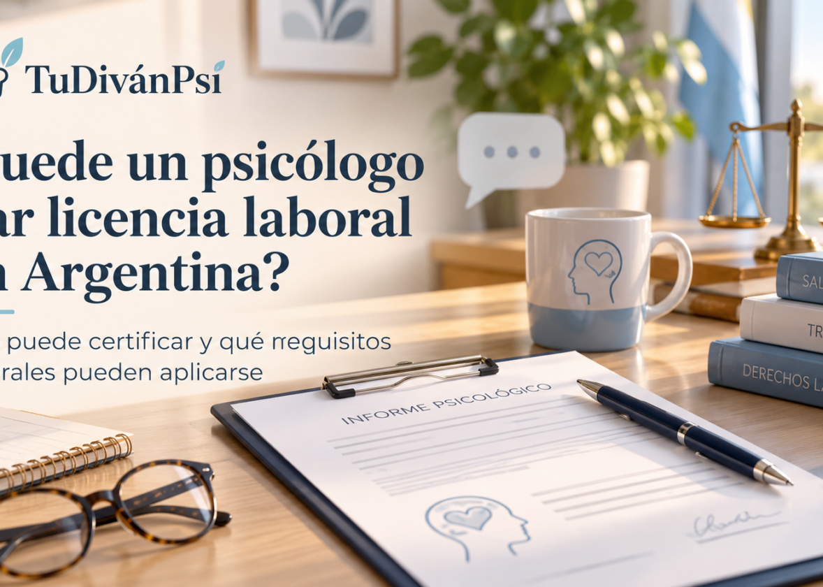 ¿Puede un psicólogo dar licencia laboral en Argentina?