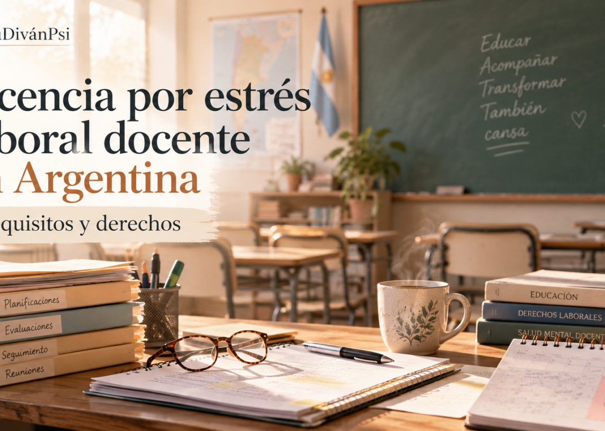 Licencia por estrés laboral docente en Argentina: requisitos y derechos